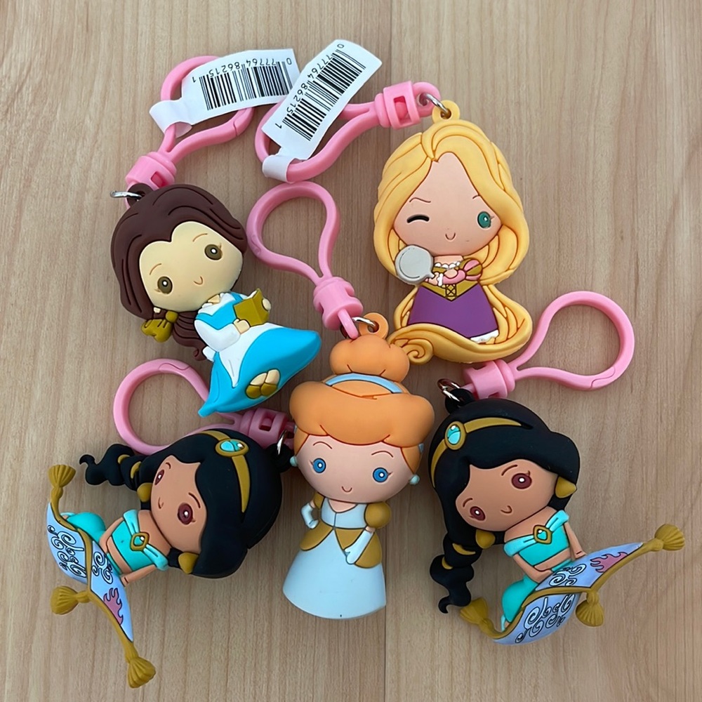 Disney Princess Figures Bag Clips